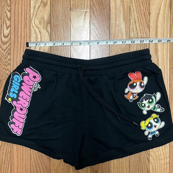 Powerpuff Girls Black Jersey Shorts Large - Picture 4 of 5